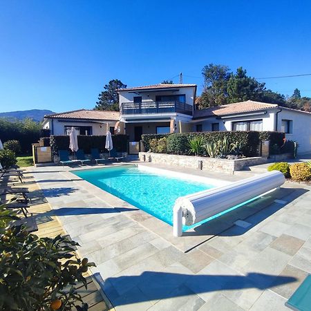 Cote Et Mer - Appartement Haut Standing Dans Villa Avec Piscine Et Vue Mer Taglio-Isolaccio Exterior foto
