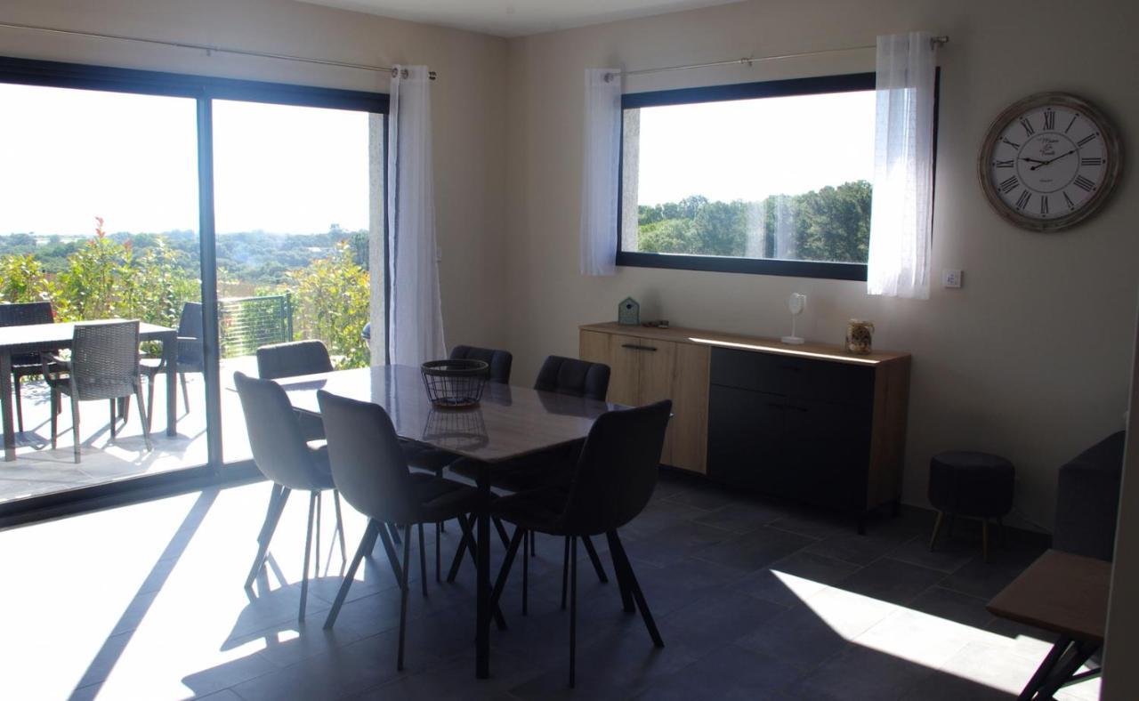 Cote Et Mer - Appartement Haut Standing Dans Villa Avec Piscine Et Vue Mer Taglio-Isolaccio Exterior foto