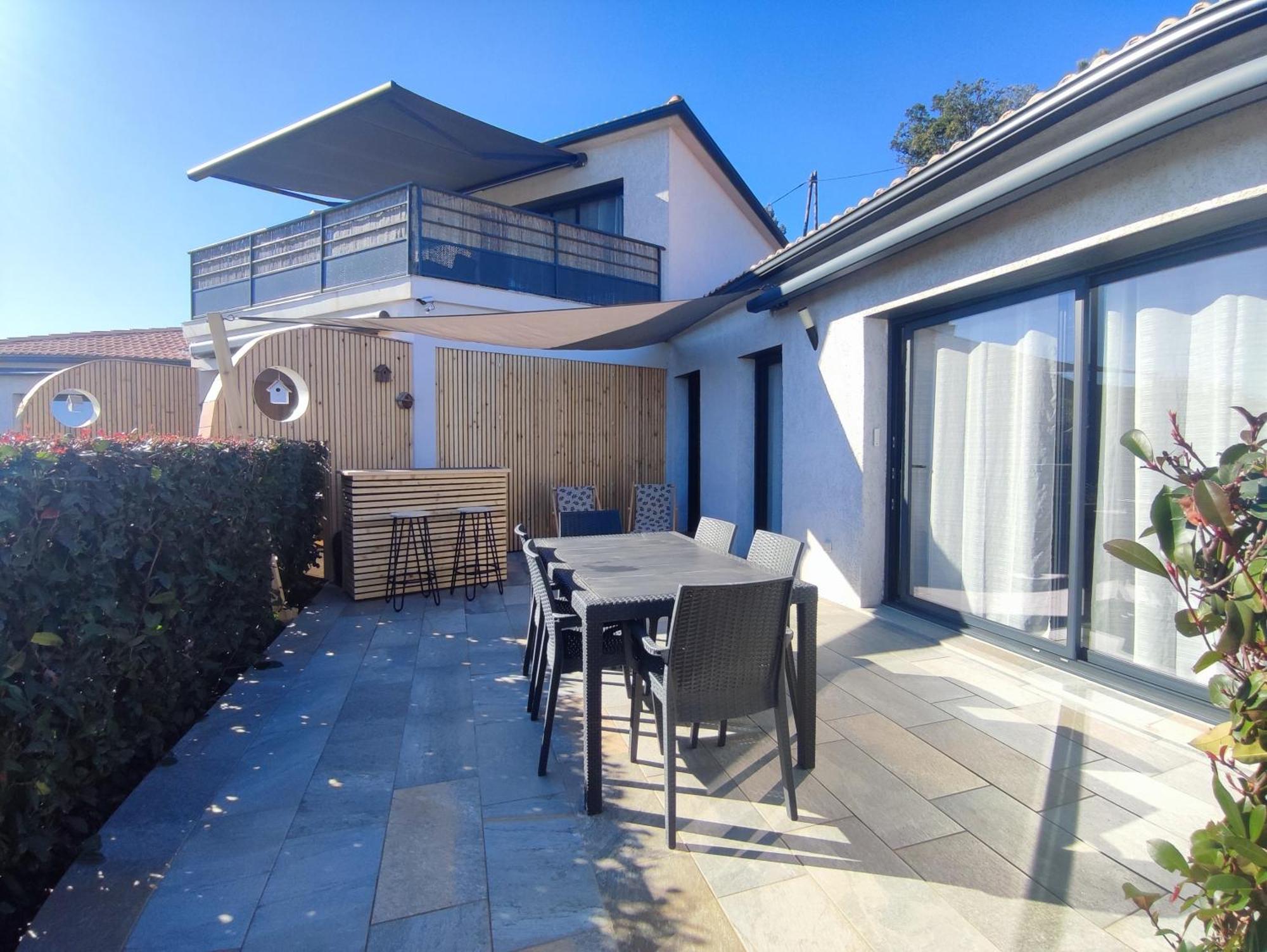 Cote Et Mer - Appartement Haut Standing Dans Villa Avec Piscine Et Vue Mer Taglio-Isolaccio Exterior foto